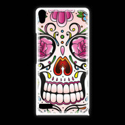 Coque Huawei Ascend P6 Tête de mort design et coloré