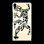 Coque Huawei Ascend P6 Salamandre tribal