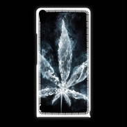 Coque Huawei Ascend P6 Feuille de cannabis en fumée