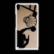 Coque Huawei Ascend P6 Basket en noir et blanc