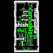 Coque Sony Xperia U Cannabis Tag