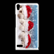 Coque Huawei Ascend P6 3 chatons Noël