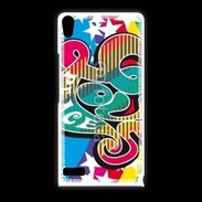 Coque Huawei Ascend P6 Peace and love 5