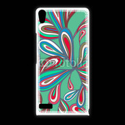 Coque Huawei Ascend P6 Fond Hippie en vert 