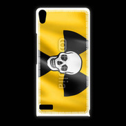 Coque Huawei Ascend P6 Tête de mort radioactive