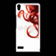 Coque Huawei Ascend P6 Coiffure Cheveux bouclés rouges