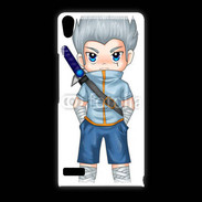 Coque Huawei Ascend P6 Chibi style illustration of a superhero 2