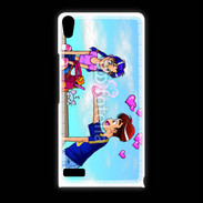 Coque Huawei Ascend P6 Garçon romantique