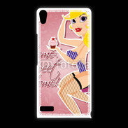 Coque Huawei Ascend P6 Dessin femme sexy style Betty Boop