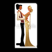 Coque Huawei Ascend P6 Couple glamour dessin