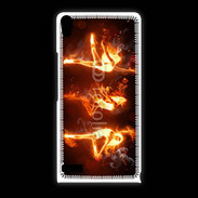 Coque Huawei Ascend P6 Danseuse feu