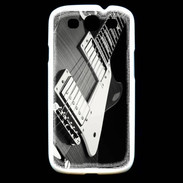Coque Samsung Galaxy S3 Guitare en noir et blanc