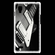 Coque LG Optimus L9 Guitare en noir et blanc