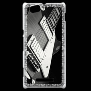 Coque Sony Xperia M Guitare en noir et blanc