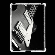 Coque iPad 2/3 Guitare en noir et blanc