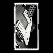 Coque Sony Xpéria Z Ultra Guitare en noir et blanc