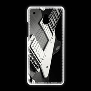 Coque HTC One Mini Guitare en noir et blanc
