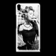 Coque Huawei Ascend P6 Aristocrate en noir et blanc