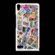 Coque Huawei Ascend P6 Patchwork de timbres