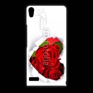 Coque Huawei Ascend P6 Rose forever