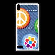 Coque Huawei Ascend P6 Hippies jean's