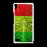 Coque Huawei Ascend P6 Feuille rasta