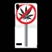 Coque Huawei Ascend P6 Cannabis interdit