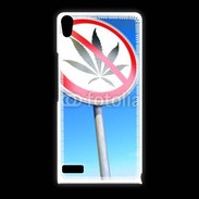 Coque Huawei Ascend P6 Interdiction de cannabis
