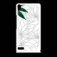 Coque Huawei Ascend P6 Fond cannabis