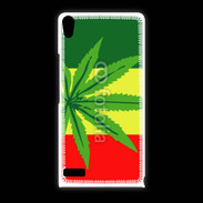 Coque Huawei Ascend P6 Drapeau reggae cannabis