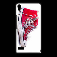 Coque Huawei Ascend P6 Chaussure Converse rouge