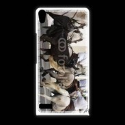 Coque Huawei Ascend P6 Abrivado Chevaux et taureaux