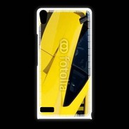 Coque Huawei Ascend P6 Voiture de sport jaune