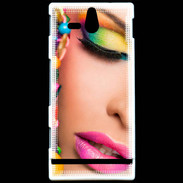 Coque Sony Xperia U Joli maquillage 5