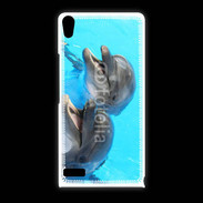 Coque Huawei Ascend P6 Duo de dauphins