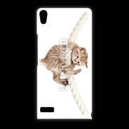 Coque Huawei Ascend P6 Chaton sur une corde