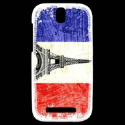 Coque HTC One SV Drapeau français vintage 2