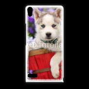 Coque Huawei Ascend P6 Portrait chiot Husky de Sibérie 1