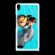 Coque Huawei Ascend P6 Bisou de dauphin