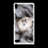 Coque Huawei Ascend P6 Chaton aux yeux bleus 10