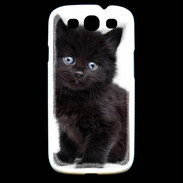 Coque Samsung Galaxy S3 Petit chaton noir