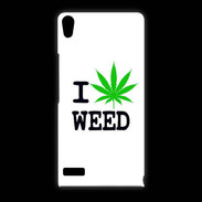 Coque Huawei Ascend P6 I love Weed