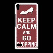 Coque Huawei Ascend P6 Keep Calm Go Shopping Brique