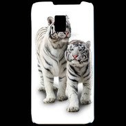 Coque LG P990 Tigre blanc