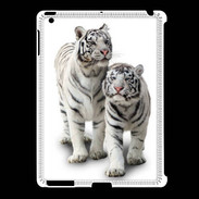 Coque iPad 2/3 Tigre blanc
