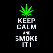 Coque Huawei Ascend P6 Keep Calm Smoke Noir
