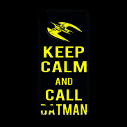 Coque Huawei Ascend P6 Keep Calm Call Batman Noir