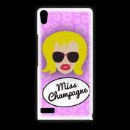 Coque Huawei Ascend P6 Miss Champagne Blonde