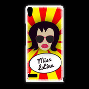 Coque Huawei Ascend P6 Miss Latina Brune