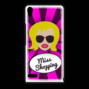 Coque Huawei Ascend P6 Miss Shopping Blonde